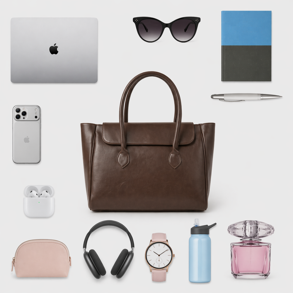 The Royal Choclate Tote Bag - 15" Laptop Pocket