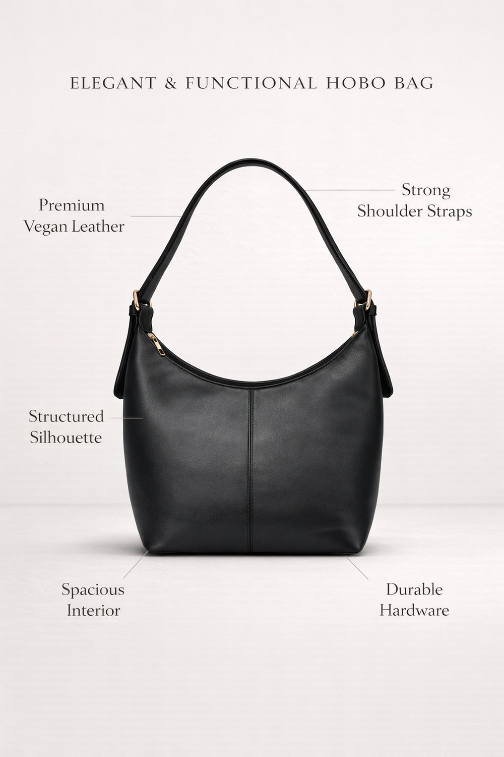Z-Black Luxe Buckle Bag