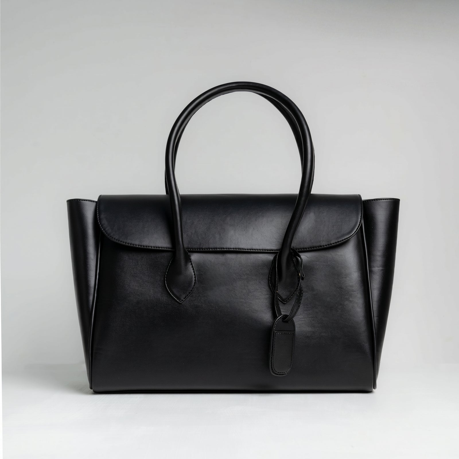 The Royal Black Tote Bag - 15" Laptop Pocket