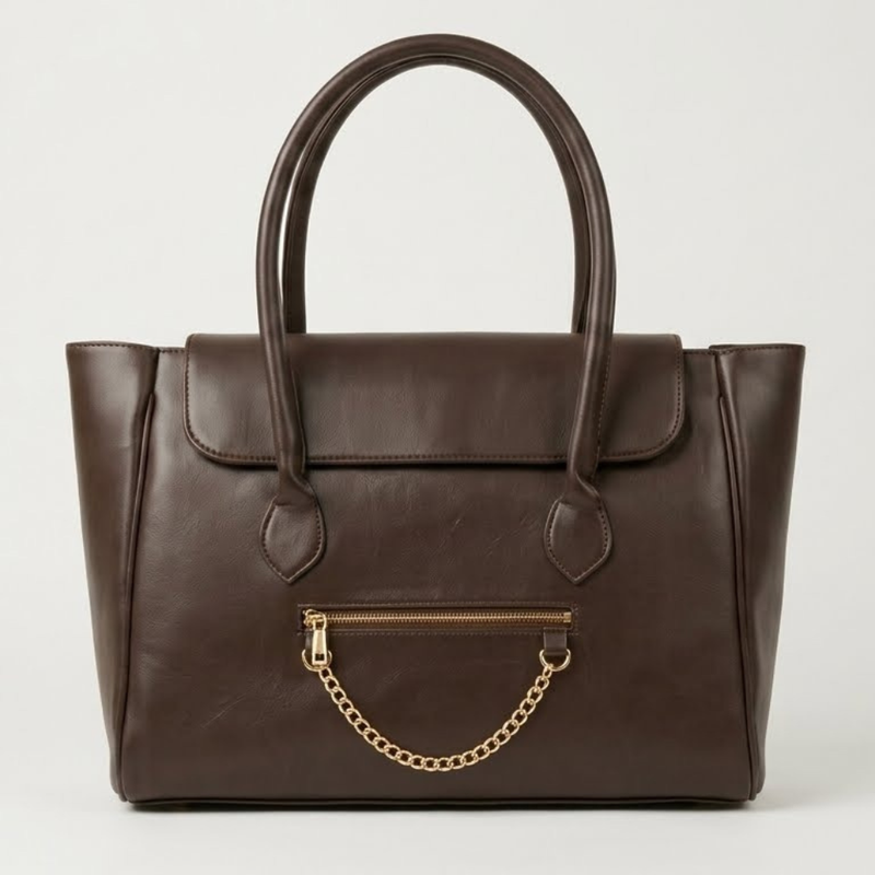 The Royal Choclate Tote Bag - 15" Laptop Pocket