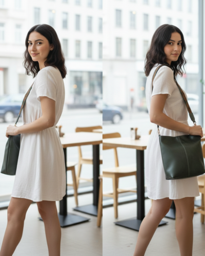 Forest Teal Luxe Sling Bag