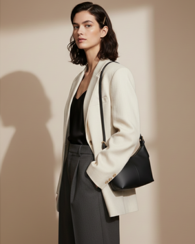 Noir Luxe Shoulder Bag