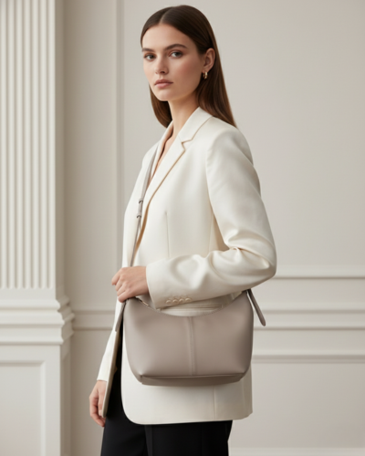 Petal Blush Luxe Shoulder Bag