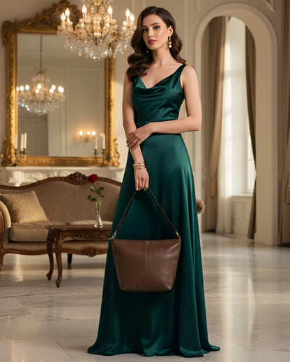 Natural Khaki Luxe Sling Bag