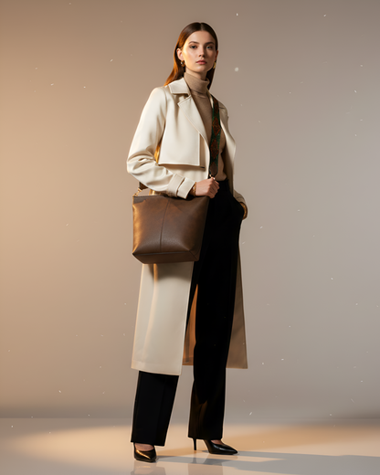 Natural Khaki Luxe Sling Bag