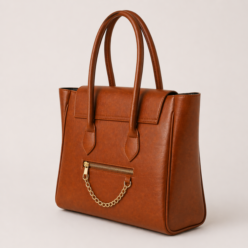 The Royal Brown Tote Bag - 15" Laptop Pocket