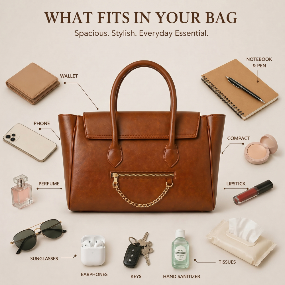 The Royal Brown Tote Bag - 15" Laptop Pocket