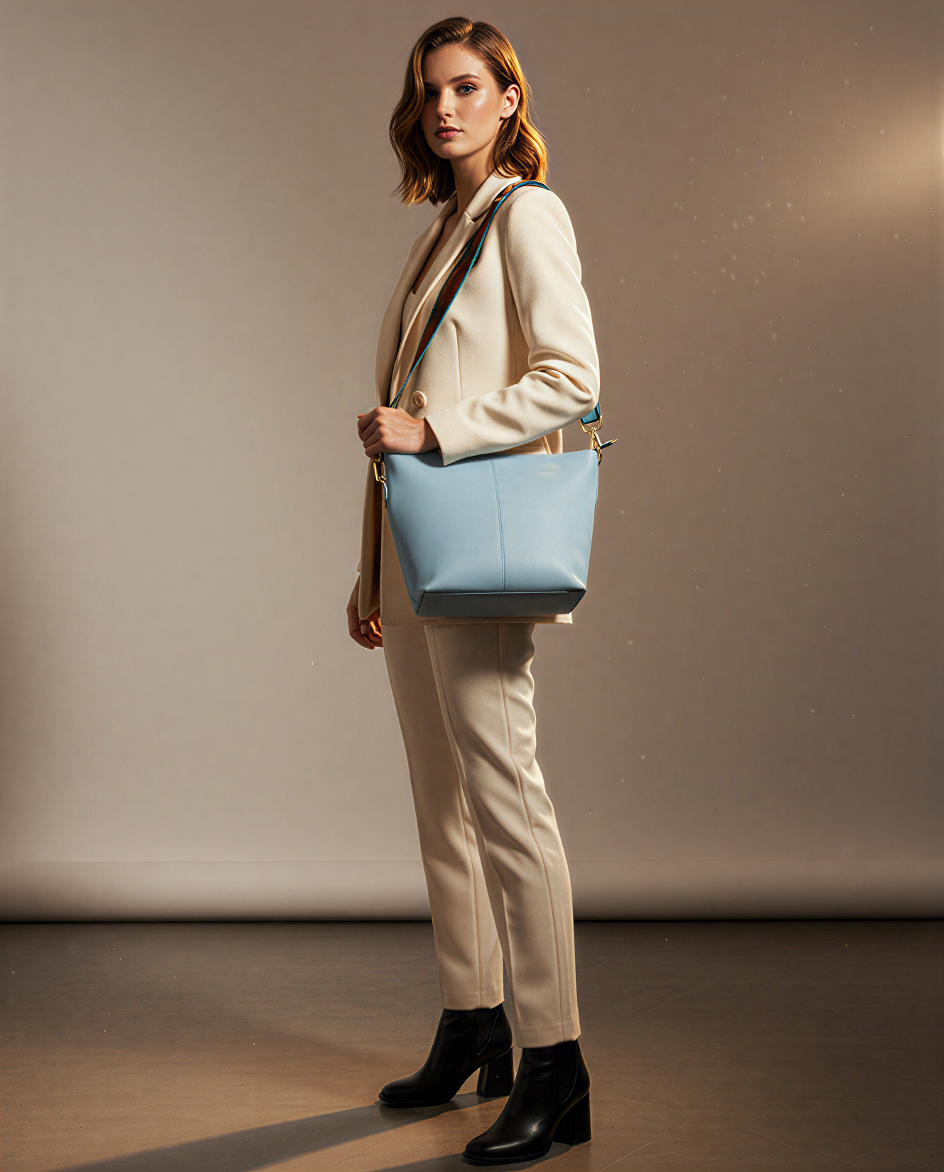 Blue Mist Luxe Sling Bag