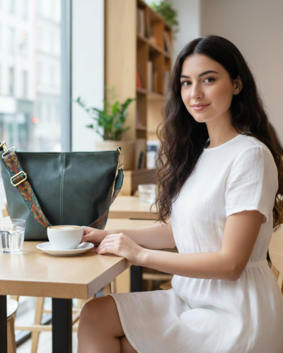 Forest Teal Luxe Sling Bag