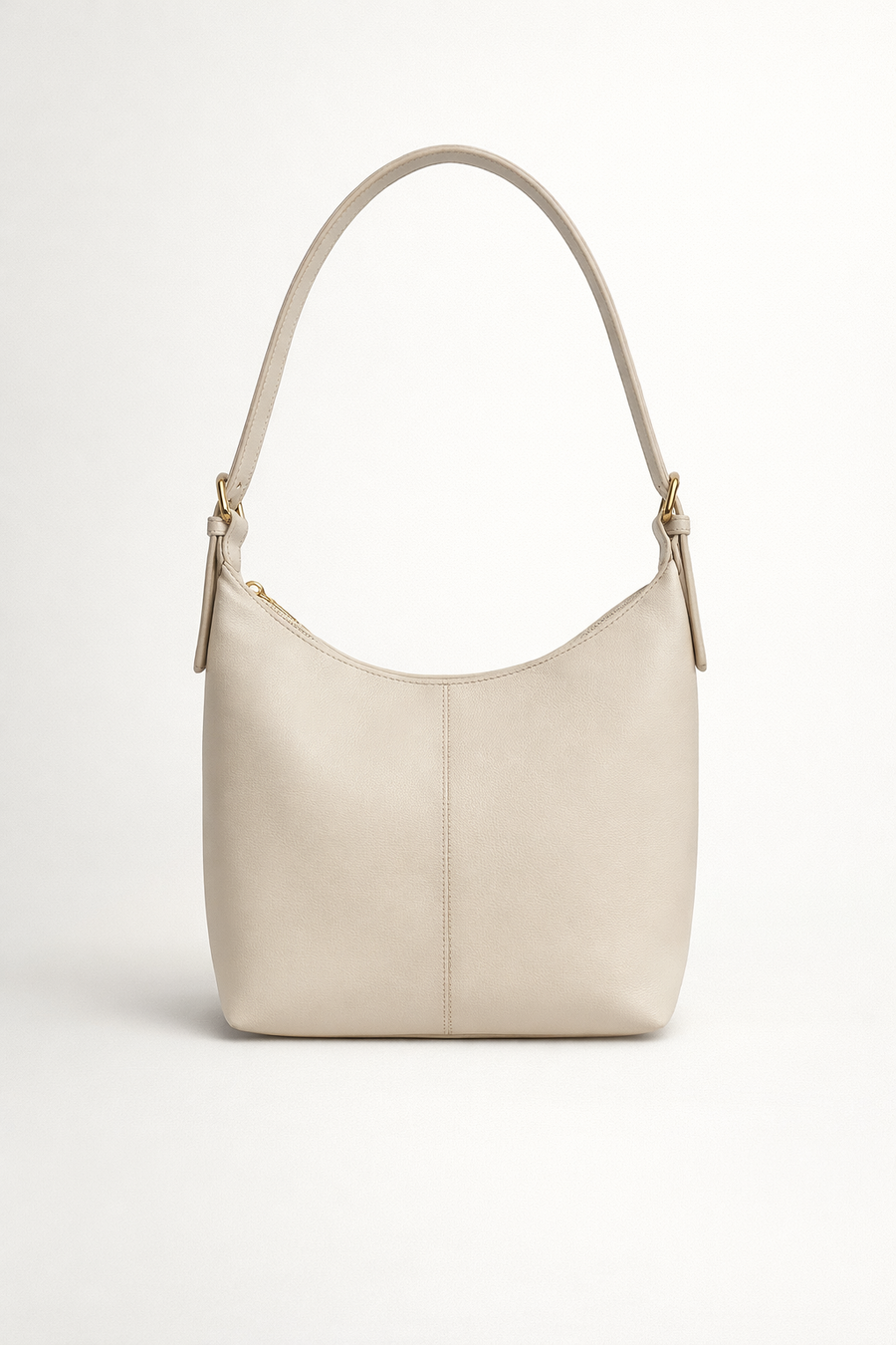 Beige Luxe Buckle Bag