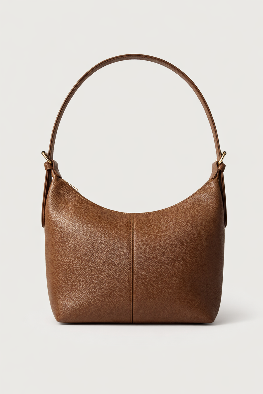 Brown Luxe Buckle Bag