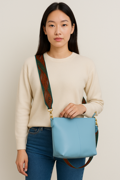 Blue Mist Luxe Sling Bag