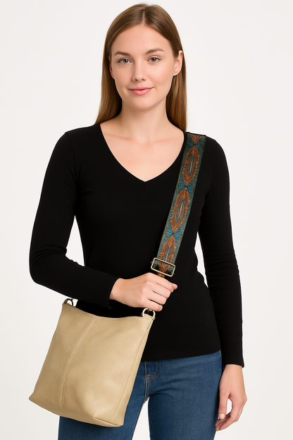 Cream Luxe Sling Bag