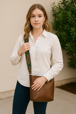 Tan Luxe Sling Bag