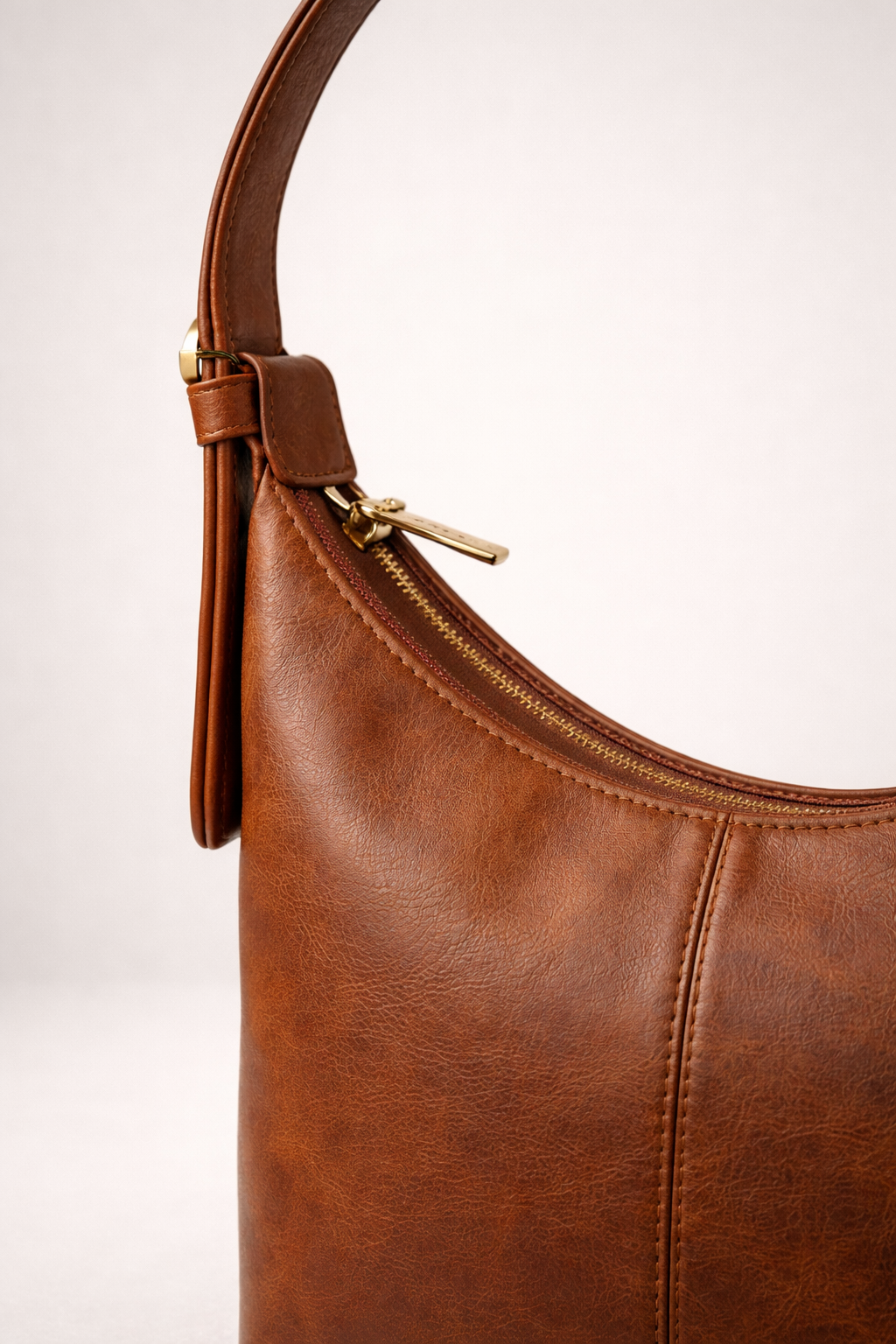 Dark Brown Luxe Buckle Bag