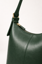Dark Green Luxe Buckle Bag