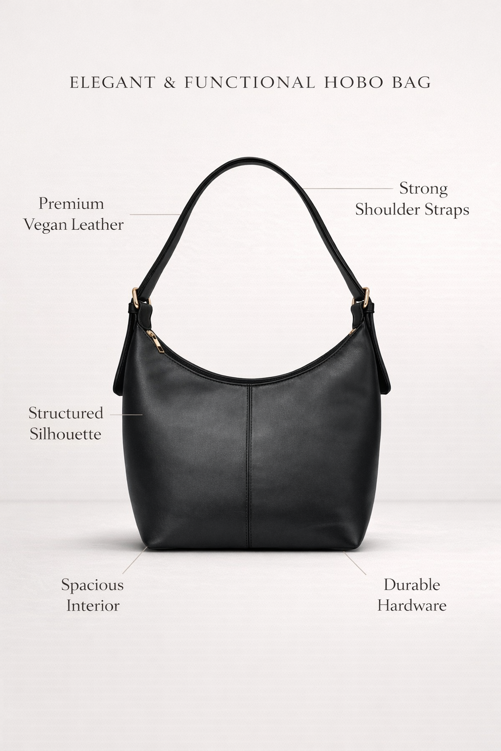 Z-Black Luxe Buckle Bag