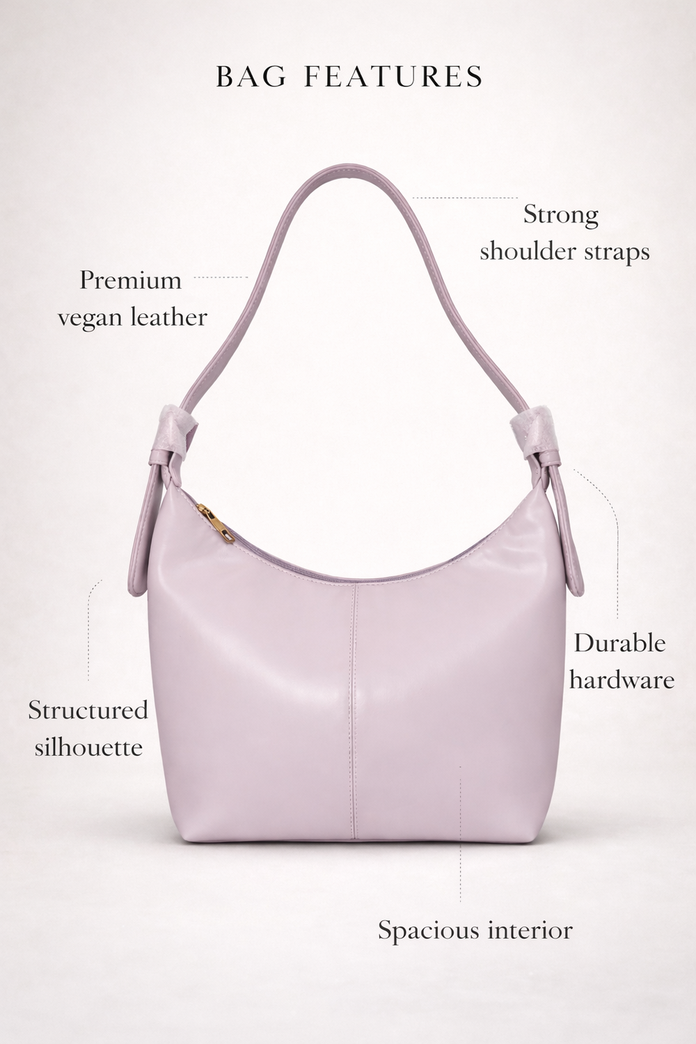 Lavender Luxe Buckle Bag