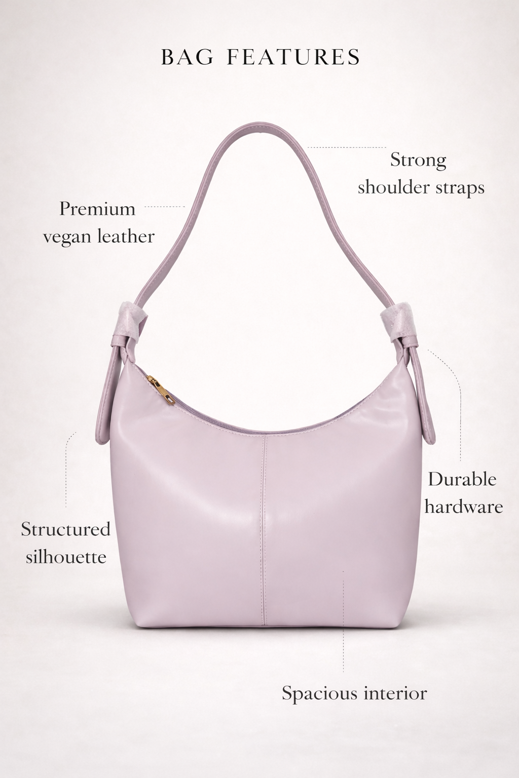 Lavender Luxe Buckle Bag