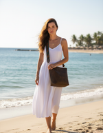 Tan Luxe Sling Bag