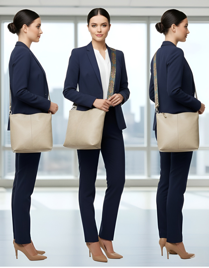 Cream Luxe Sling Bag