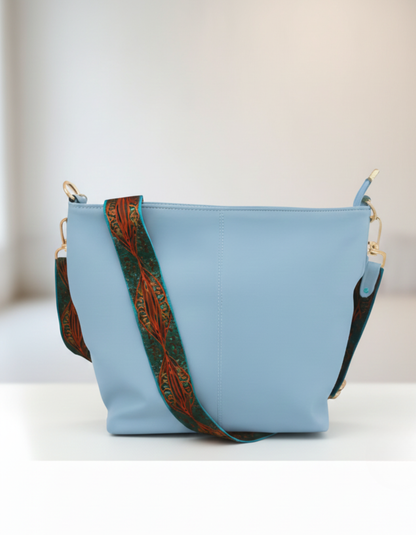 Blue Mist Luxe Sling Bag