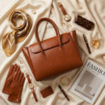 The Royal Brown Tote Bag - 15" Laptop Pocket