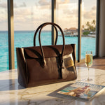 The Royal Choclate Tote Bag - 15" Laptop Pocket
